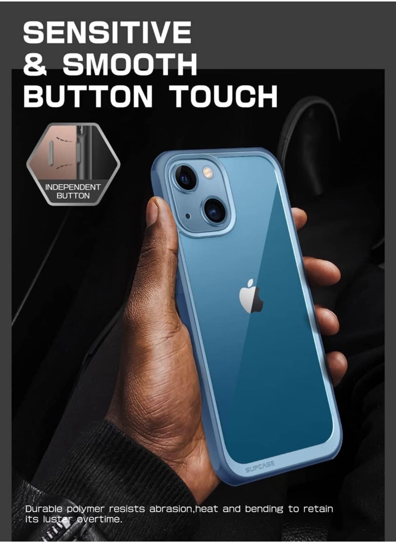 SupCase - SUPCASE Unicorn Beetle Style Series Case for iPhone 13 (2021 Release) 6.1 Inch, Premium Hybrid Protective Clear Case (Azure) - Image 1