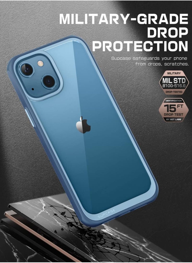 SupCase - SUPCASE Unicorn Beetle Style Series Case for iPhone 13 (2021 Release) 6.1 Inch, Premium Hybrid Protective Clear Case (Azure) - Image 1