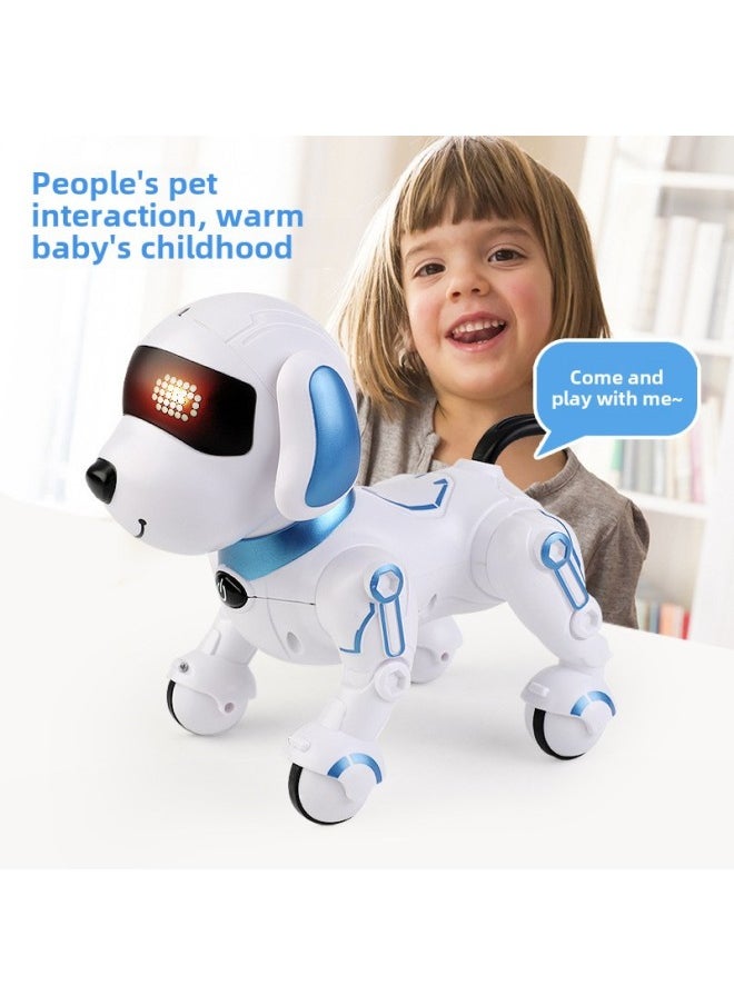 Explosions Intelligent Robot Dog Children's Remote Control Robot Electric Toy Dog Boys And Girls Educational Toys Wholesale-Color:English Pronunciation Blue  - Image 4