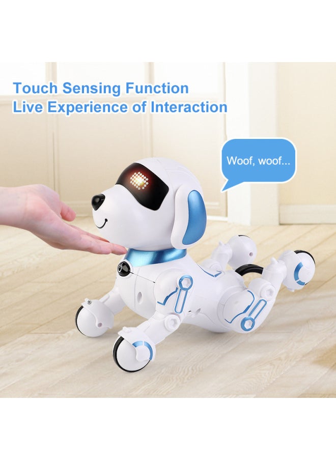 Explosions Intelligent Robot Dog Children's Remote Control Robot Electric Toy Dog Boys And Girls Educational Toys Wholesale-Color:English Pronunciation Blue  - Image 2