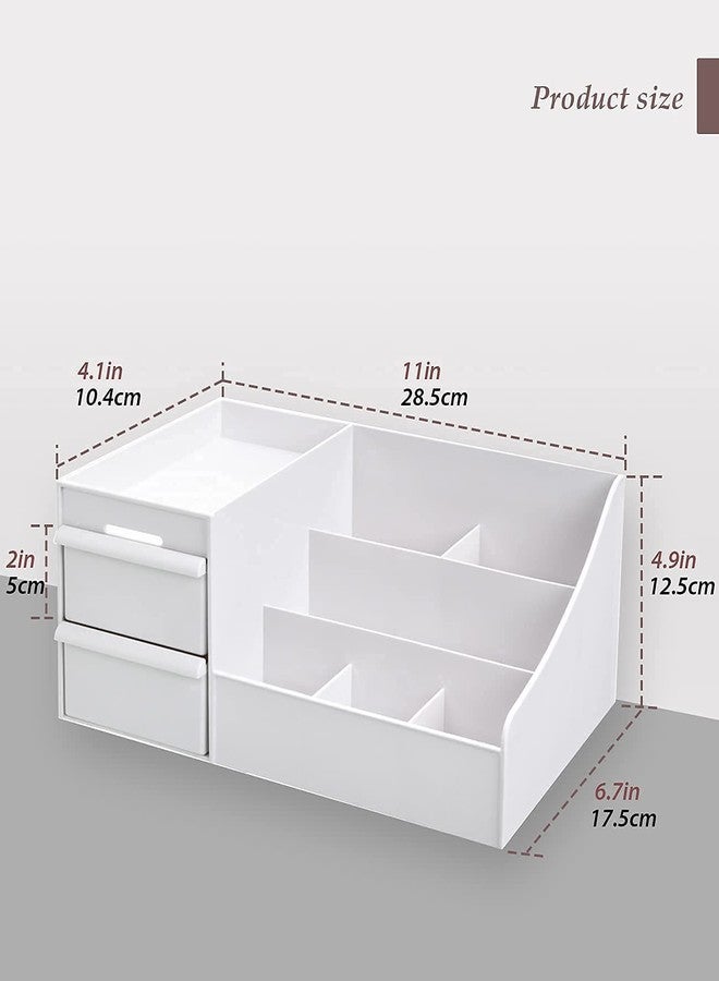 Sixfire® Makeup Lipstick Storage Box 2-Drawer Organiser with Plastic Case Holder for Dressing Table - Image 3
