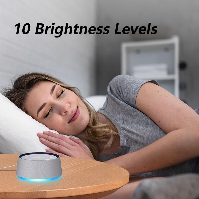 LazyNight Brown Noise Sound Machine with 30 Soothing Sounds White Noise Machine 12 Colors Night Light for Baby Adults Kids Sleep Machines 36 Volume Levels 5 Timers for Home Office - Image 4