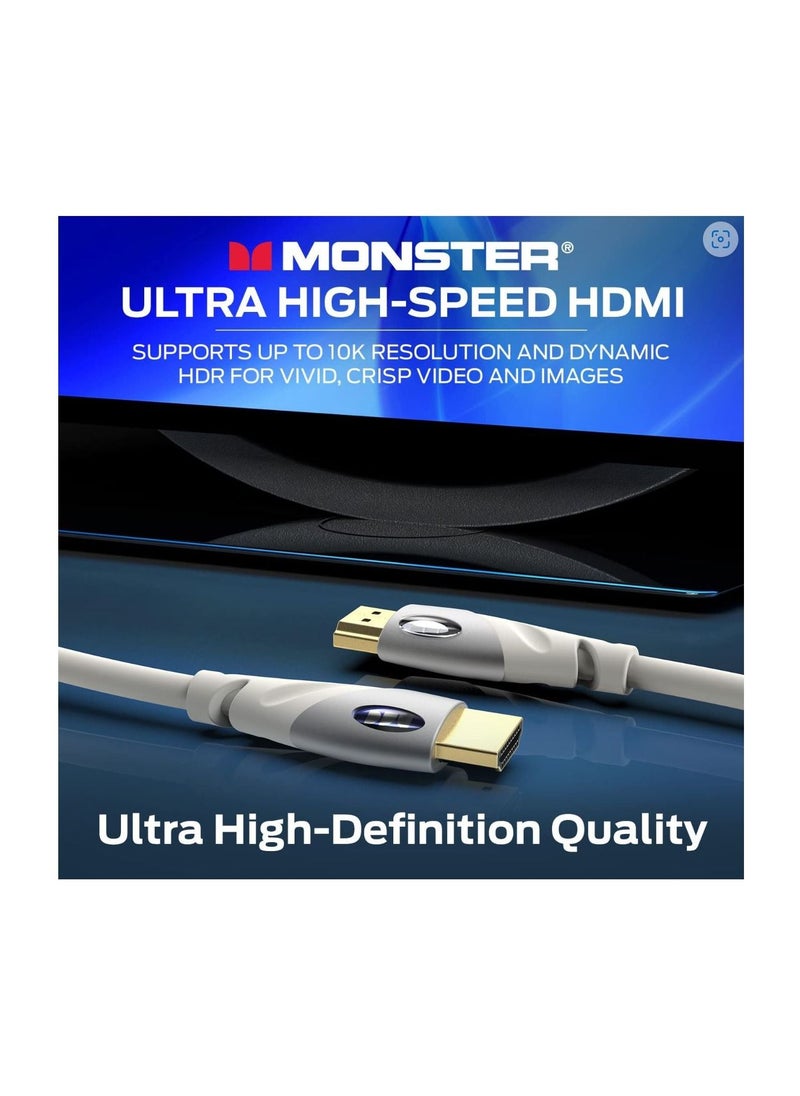 مونستر - مونستر كابل HDMI الترا اتش دي 4 كيه من مونستر اسنشيالز بطول 6 قدم - 60/120 هيرتز - Image 1