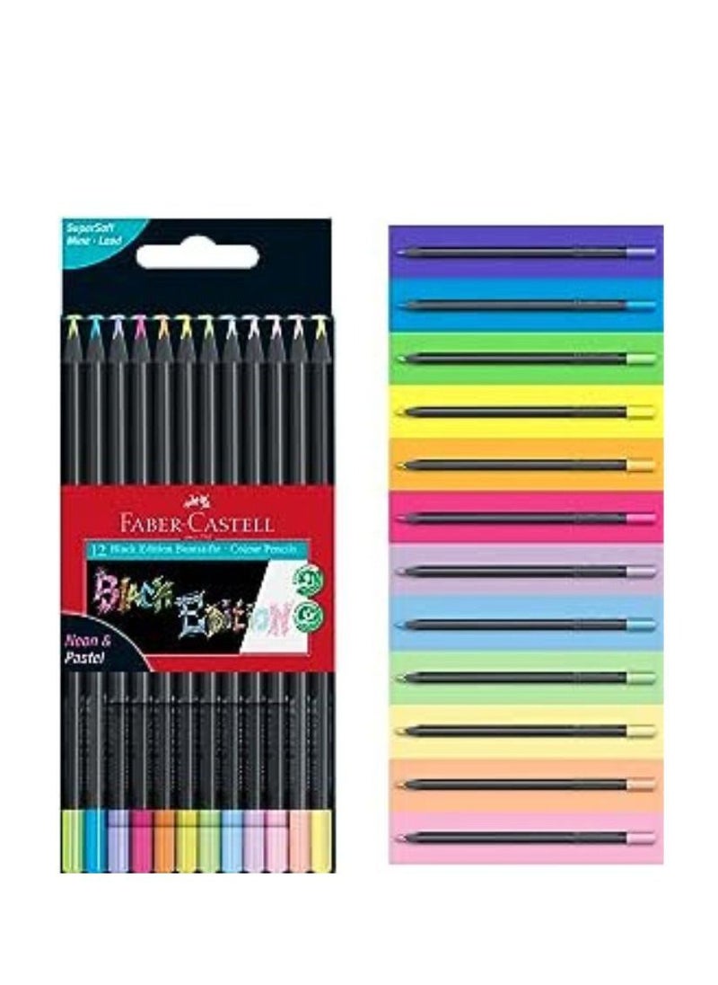 FABER-CASTELL - 12-Piece Black Edition Color Pencils Multicolor - Image 1