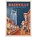 MyPuzzle.com MyPuzzle Nashville TN Broadway Lights Vintage Poster Premium 500 Piece Jigsaw Puzzle for Adults - Image 2