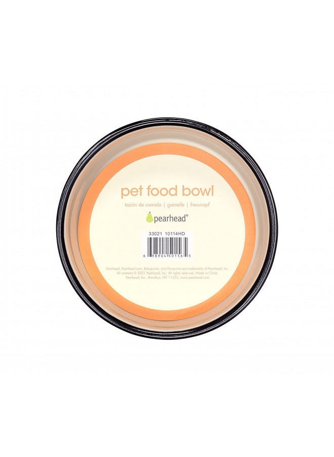 pearhead Pearhead Cat Faces Pet Bowl, Cat Water and Food Dish, Pet Owner Cat Accessory, Ceramic, Blush and White  - Image 5
