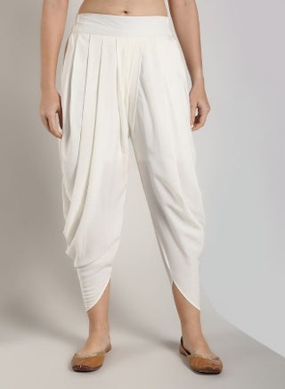White Polycrepe Dhoti Pants - pzsku/Z61005FFAABFC7D112093Z/45/_/1740149553/afa468c6-e513-4408-90f1-610a54df3034