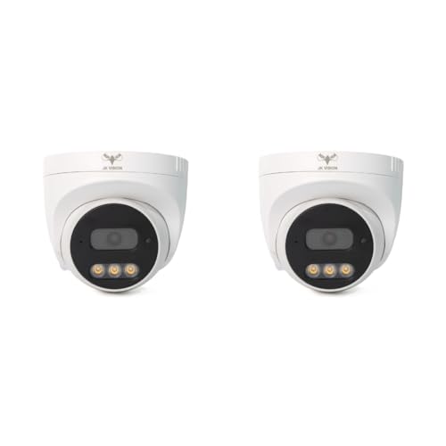 JK Vision 5MP 2Dome IP Camera Combo with 18 LED, Night Vision, Built in Audio, 30M Range, 1 Year Warranty - Image 1