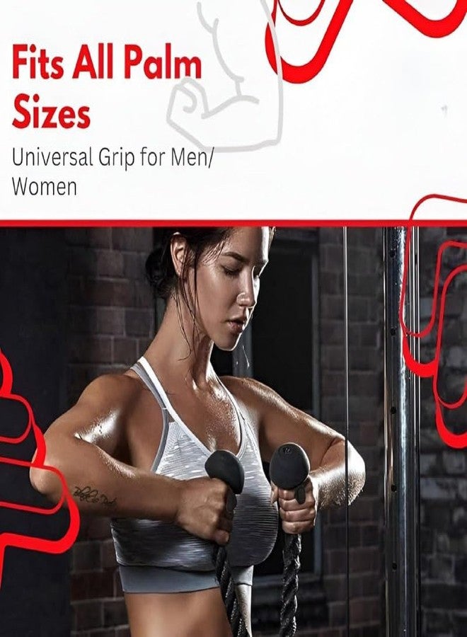 CLOUDTAB Gym Hand Grips with Wrist Wraps for Gym, Anti-Slip Weightlifting Grip for Strength Training, Pull-Ups, Deadlifts & Fitness, Palm Protection with Silicone Grip, Hand Gripper for Workout - Image 5