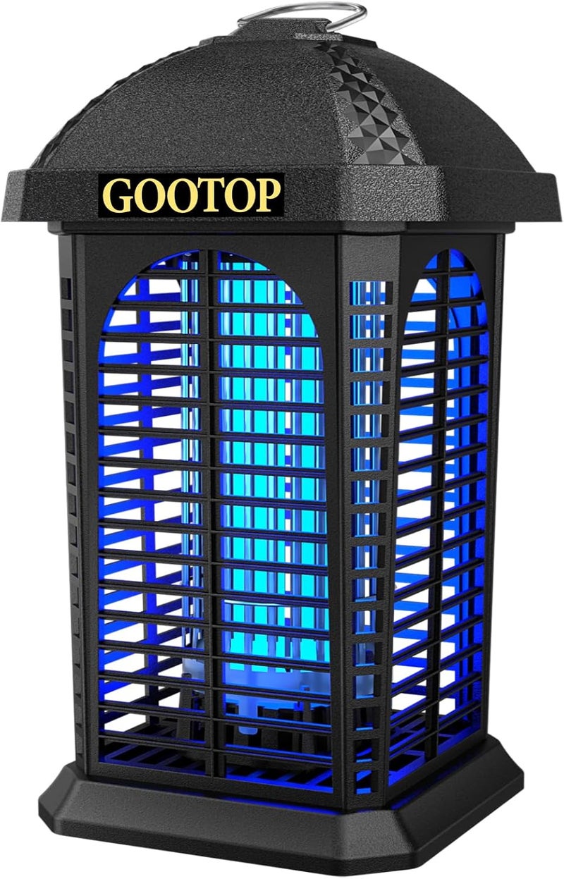 GOOTOP Bug Zapper Outdoor, 4200V Electric Mosquito Zapper, Bug Zapper Outdoor, Fly Traps, Fly Zapper, Mosquito Killer Indoor 3 Prong Plug, 90-130V, ABS Plastic Outer - Image 1