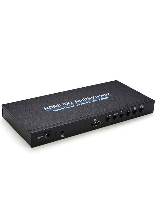 8x1 HDMI 4K Quad Multi-viewer Screen Divider 8 Screen Splitter with Seamless Switching