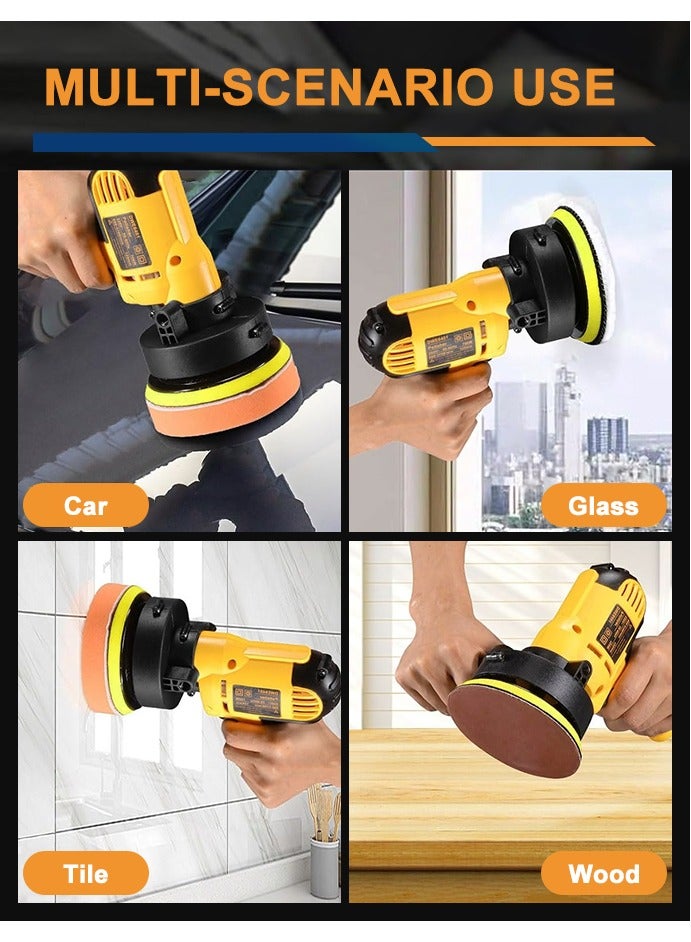 Buffer polisher with 25 accessories. Variable Speed Drilling Polishing Kit, Car Polishing Machine with Removable Handle, Suitable for Polishing Cars, Furniture, Floors, Stones - Image 4