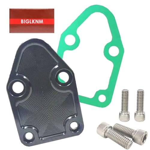BIGLKNM Fuel Pump Mounting Plate Kit SBC Fuel Pump Plate with Gasket and Screws Suitable for Chevy Small Block 283 327 350 400 Engines - Image 5