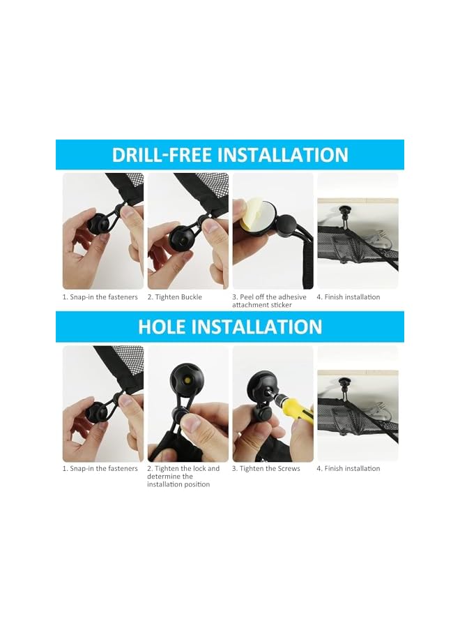 Green Tiger Cable Management Net, Privacy Mesh Cable Manager, Cord Organizer Kit for Wire Management, Flexible Under Desk Wire Net, Large Capacity Cord Organizer Net for Office,Standing Desk, Home - Image 4