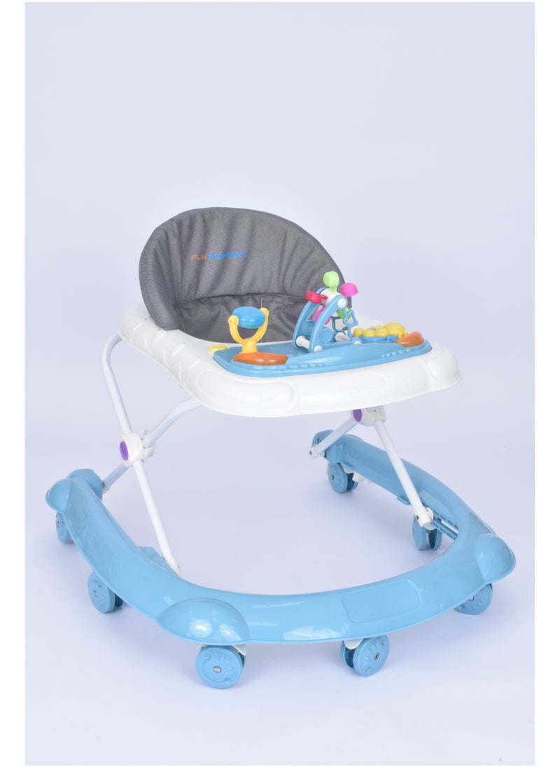 FUN MOMENT - Baby Walker With Padded Soft Seat - Image 1
