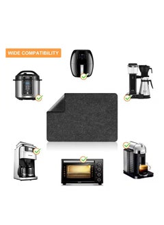 SYOSI Heat Resistant Mat for Air Fryer 2PCS Heat Resistant Pad Countertop Protector Mat with Sliding Function, Coffee Maker Mat for Air Fryer Blender Oven Micro Wave Oven  - Image 5