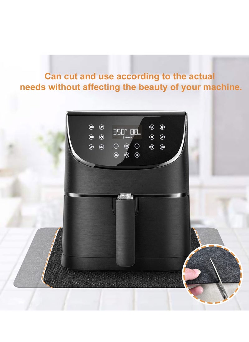 SYOSI - Heat Resistant Mat for Air Fryer 2PCS Heat Resistant Pad Countertop Protector Mat with Sliding Function, Coffee Maker Mat for Air Fryer Blender Oven Micro Wave Oven - Image 1