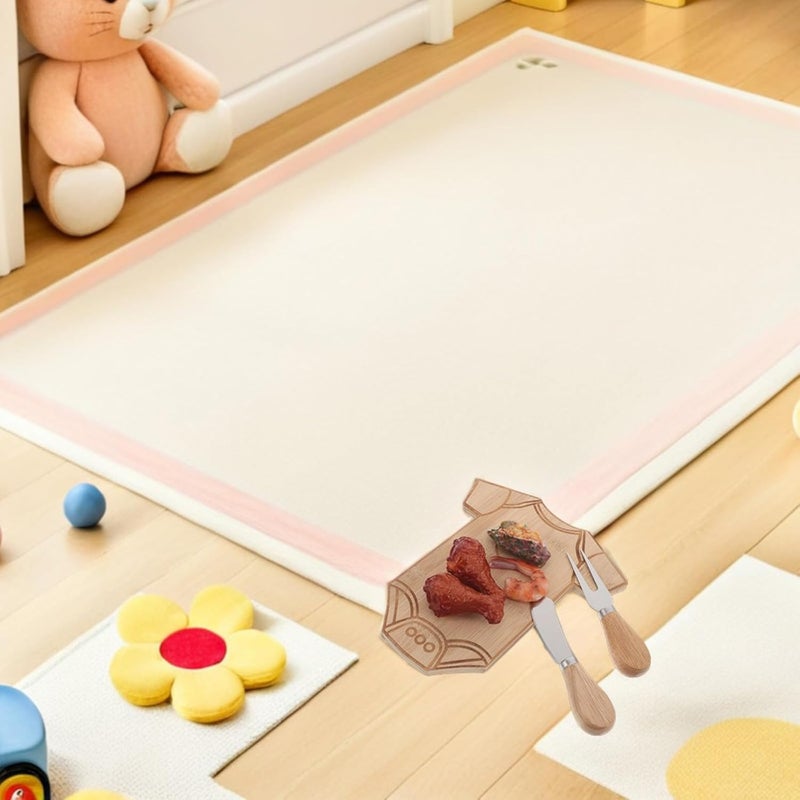 1 Set Clothing Shaped Charcuterie Board for Baby Shower - Wood Cheese Platter with Cutter and Fork - Food Appetizer Tray for Girl Or Boy Party - Image 5