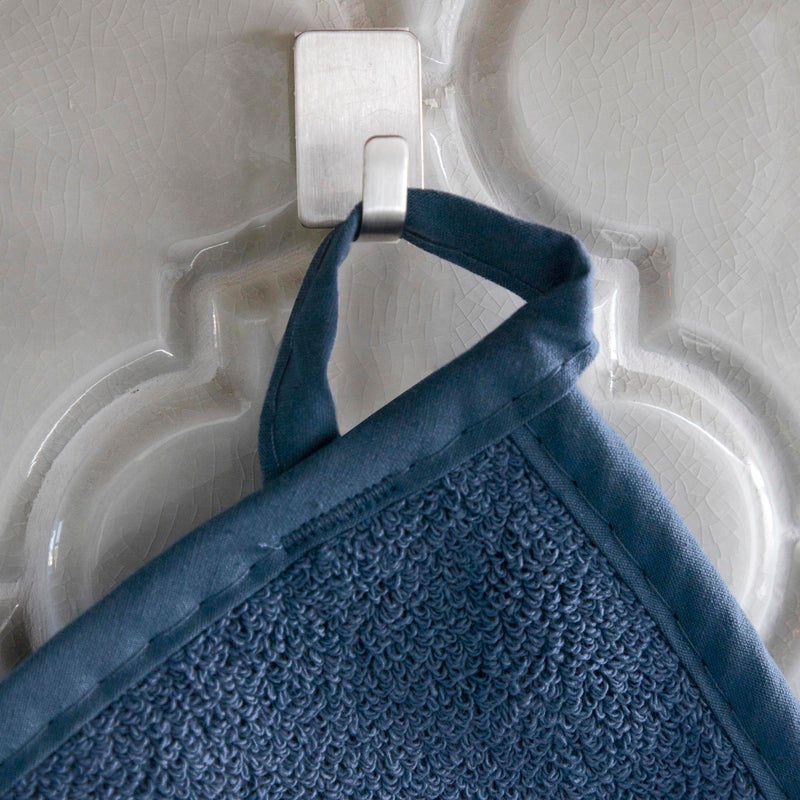 RITZ Terry Potholder & Hot Pad: Unparalleled Heat Resistant, Durable 100% Cotton â€“ Ergonomically Designed for Optimal Grip â€“ Easy-Care Machine Washable â€“ 2-Pack, Midnight - Image 3