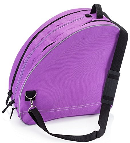 Athletico Ice & Inline Skate Bag - Premium Bag to Carry Ice Skates, Roller Skates, Inline Skates for Both Kids and Adults (Purple with Black Trim), Purple With Black Trim, L, Detachable,Durable - Image 2