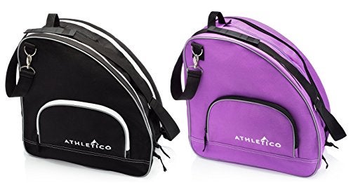 Athletico Ice & Inline Skate Bag - Premium Bag to Carry Ice Skates, Roller Skates, Inline Skates for Both Kids and Adults (Purple with Black Trim), Purple With Black Trim, L, Detachable,Durable - Image 4