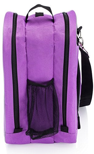 Athletico Ice & Inline Skate Bag - Premium Bag to Carry Ice Skates, Roller Skates, Inline Skates for Both Kids and Adults (Purple with Black Trim), Purple With Black Trim, L, Detachable,Durable - Image 5