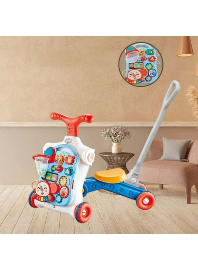 5-in-1 Baby Push Walker & Learning Toy for Toddlers - Image 4