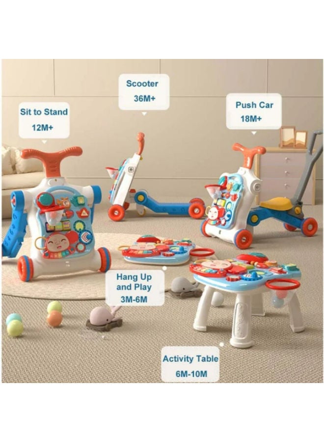 5-in-1 Baby Push Walker & Learning Toy for Toddlers - Image 2