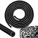 vvag 10Ft Vacuum Hose Automotive ID 14 6mm High Performance Silicone Vacuum Hose 130PSI Max Pressure Vacuum Line Black Silicone Tubing Car Accessories for AirWater 14 Inch - Image 2