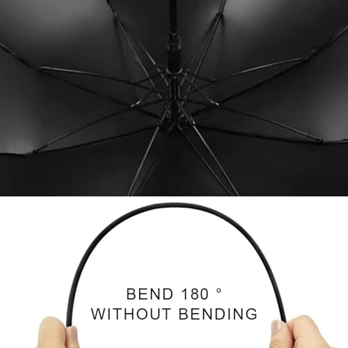 FOROLY Windproof Golf Umbrella for Men and Women - Large 47 Inch Waterproof Double Canopy, Automatic Open and Close, UV Protection Chaata, Durable and Lightweight (Maroon) - Image 5