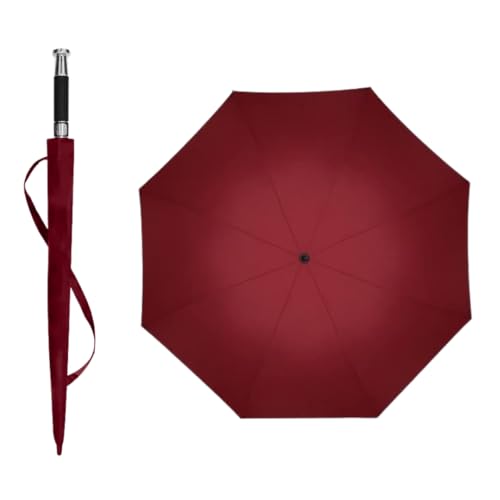 FOROLY Windproof Golf Umbrella for Men and Women - Large 47 Inch Waterproof Double Canopy, Automatic Open and Close, UV Protection Chaata, Durable and Lightweight (Maroon) - Image 1