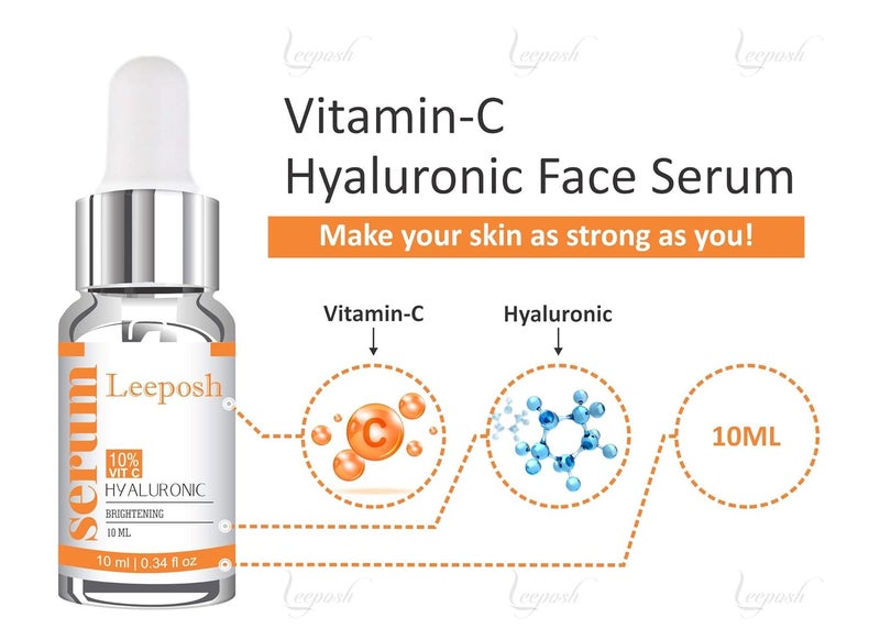 leeposh Leeposh Derma Roller 25 mm Hyaluronic Acid Vitamin C Serum FDA Approved Sterile Safe Effective serum for Scar Blemishes wrinkle Reduction 25 MM  - Image 4