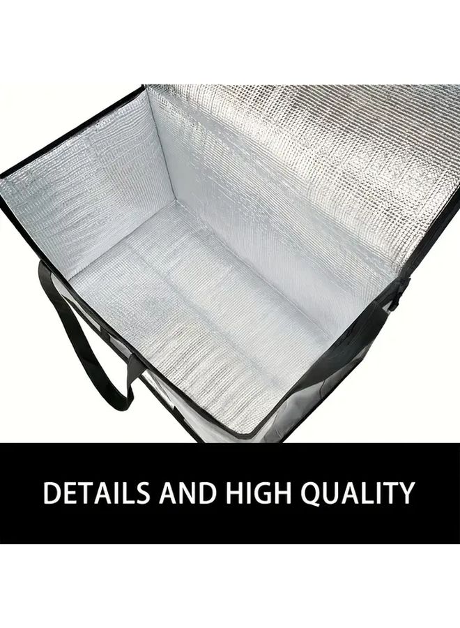 Black Extra Large Insulated Cooler 54 Can Travel Camping Bag - Image 4