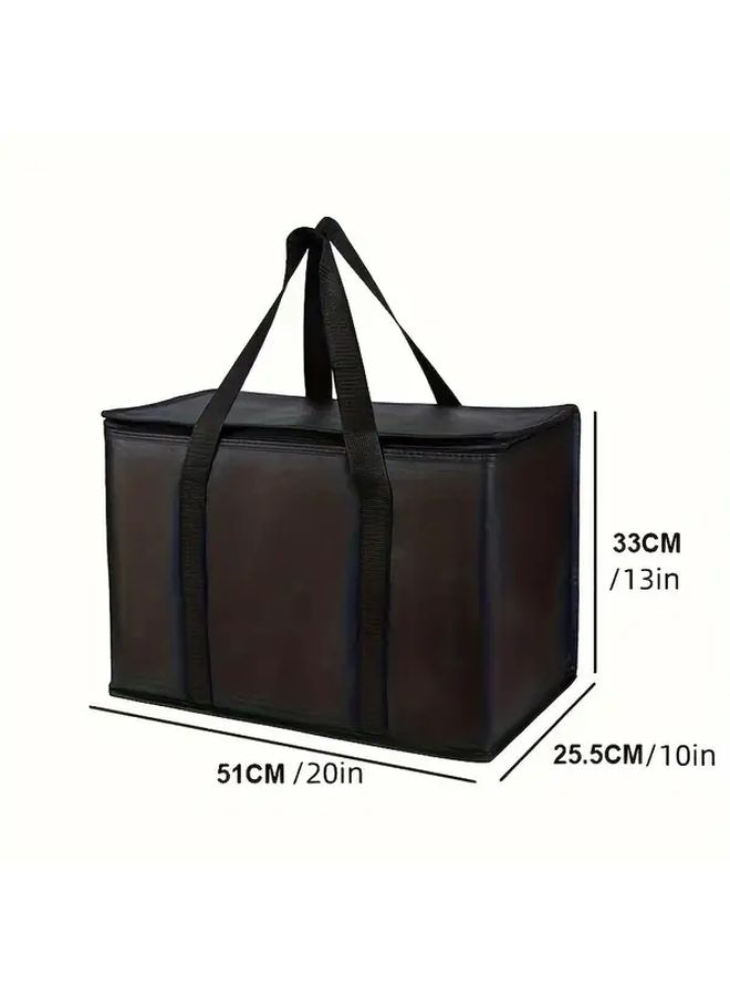 Black Extra Large Insulated Cooler 54 Can Travel Camping Bag - Image 3