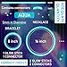 Hanaive 300 Pcs Glow Sticks Bulk 8 Inch Glow in The Dark Party Favors Neon Bracelet and Necklace Light up Sticks with Connectors for Anniversary Birthday Party SupplyAqua - Image 3