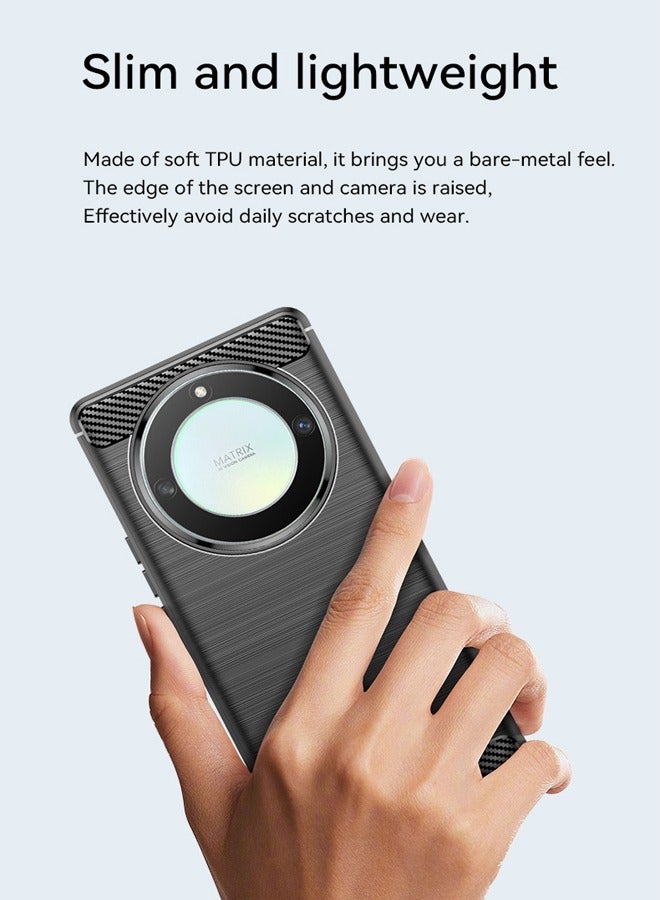 KASTWAVE Huawei Honor Magic 5 Lite/Honor X9A/Honor X40 5G Brushed Phone Case, Made of Soft TPU material, Slim and lightweight, Military-Grade Drop Protection Phone Cover for Honor Magic 5 Lite/X9A/X40 5G  - Image 3