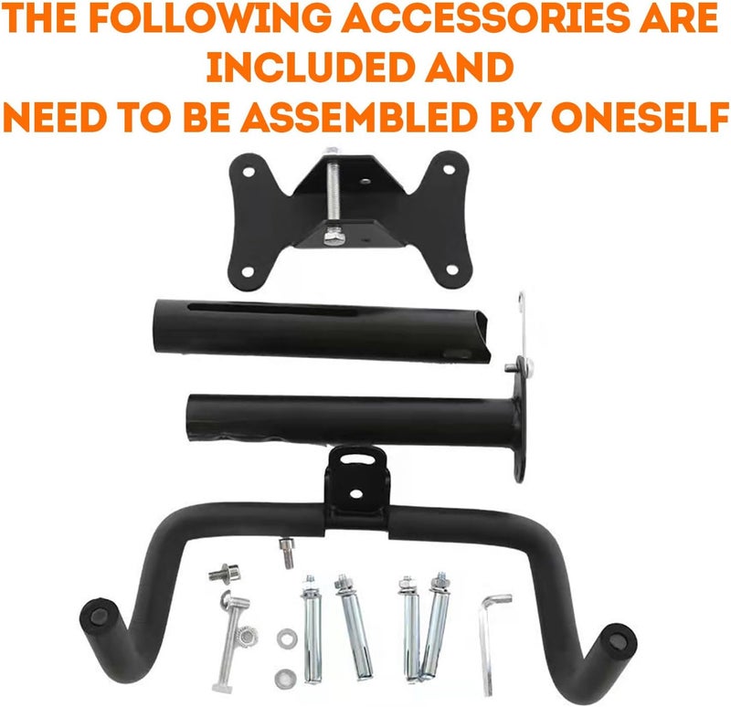Oonkaf Bike Wall Mount Rack, Foldable Bicycle Rack Wall Hanger Hooks Holder, Length and Angle Adjustable - Horizontal Bicycle Rack for Garage, Indoor, Home, Road, Mountain Bikes, Hybrid Bikes with Screws - Image 4