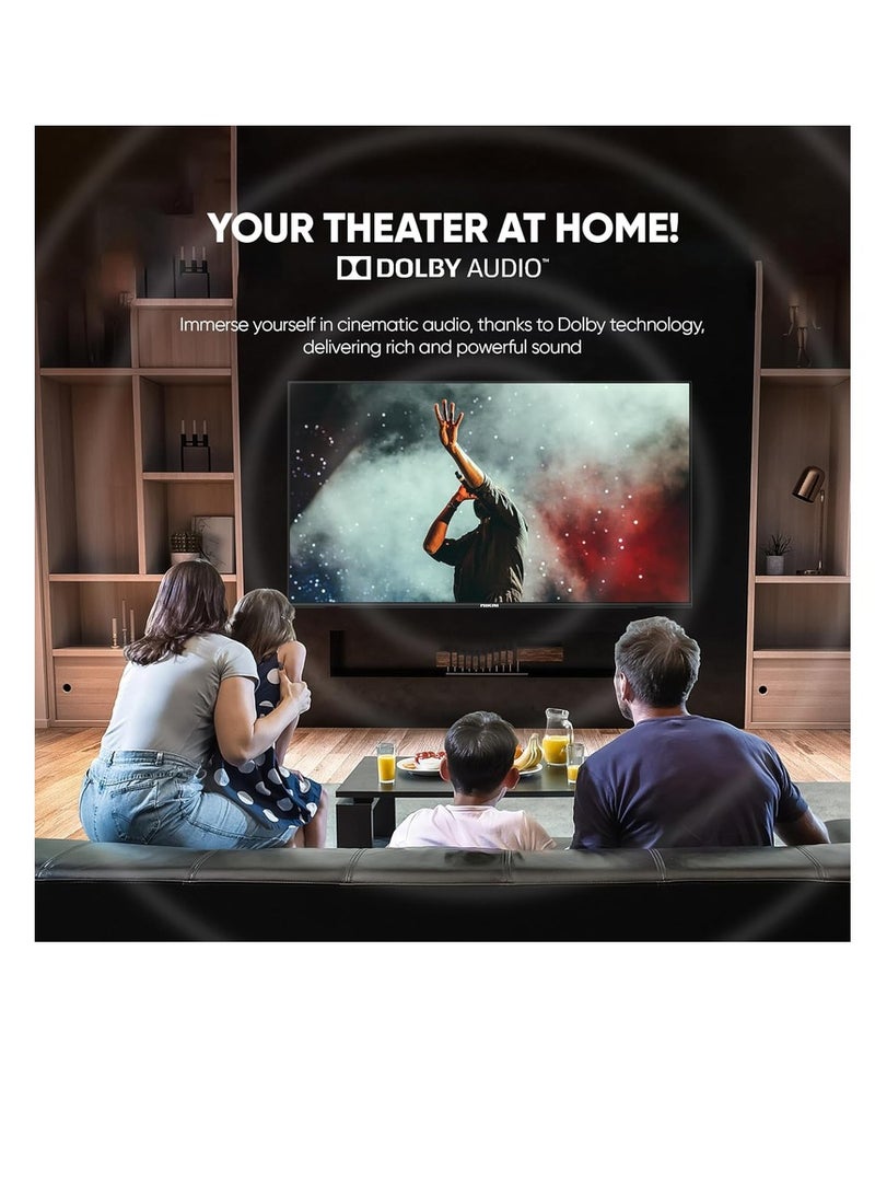 NIKAI 70 Inch QLED WebOS 4K Smart UHD TV, 60Hz, Hands-Free Voice Control, Dolby Digital, Built-in Wi-Fi, Bluetooth, High Colour Gamut, Effortless Connectivity With Android & Apple Devices - 2 Years Warranty NIK70MEU4QLED Black - Image 2
