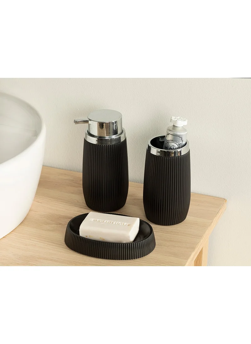 English Home Evelyn 3-Piece Bathroom Set Black