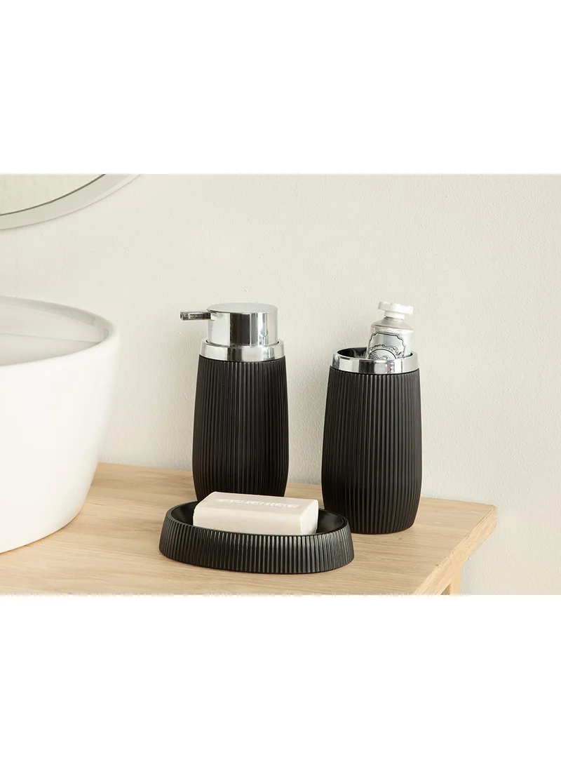 English Home Evelyn 3-Piece Bathroom Set Black