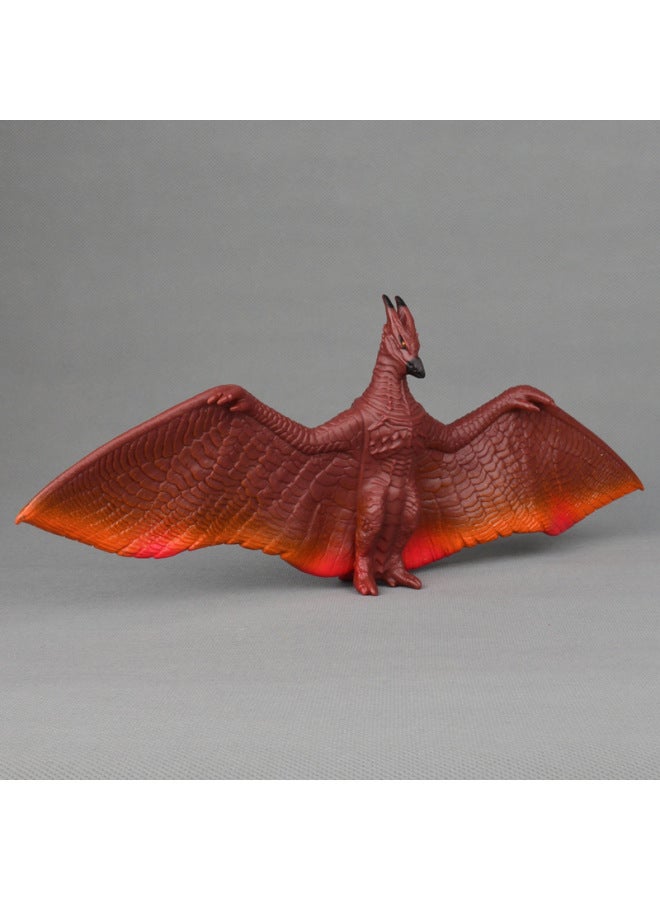 Generic - Godzilla Monster King Soft Rubber Model Toy Series Raton Monster Angiras Mechanical Three-headed Dragon Red Lotus-Color:Raton - Image 1