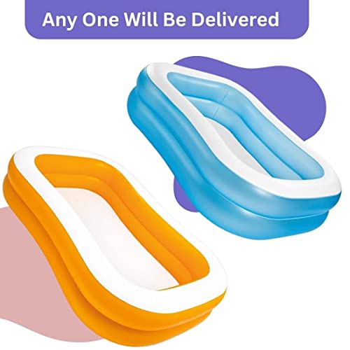 LONGMIRE 7 ft Portable Inflatable & Foldable Kids Swimming Pool with Heavy Air Pump Baby Bath Tub Water Pool for Kids and Adults Outdoor & Indoor Bathing Tub - Multicolor - Image 3