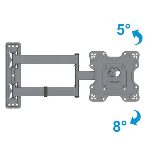 Gadget Wagon 19 to 55" LED TV Wall Mount Bracket tilt, Rotate Swivel | Corner Mount Swivel and tilt Strong Heavy Duty for LCD & Plasma - Image 5