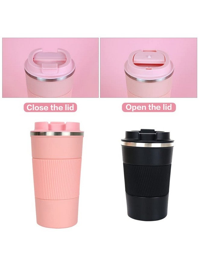 Wosta Travel Mug, Insulated Coffee Cup with Leakproof Lid,Vacuum Insulation Stainless Steel Reusable for Hot Cold Coffee, Water and Tea, Mug with Non-Slip Protective Cover. (Pink 510 Ml) - Image 2