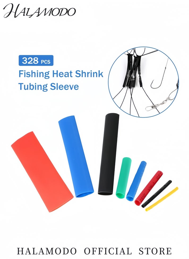 HALAMODO 328-Piece Heat Shrink Tubing Set Multi-Size Shrink Tubes for Fishing Lines Waterproof Insulation Sleeving Durable PVC Shrink Wrap for DIY and Outdoor Repairs  - Image 3