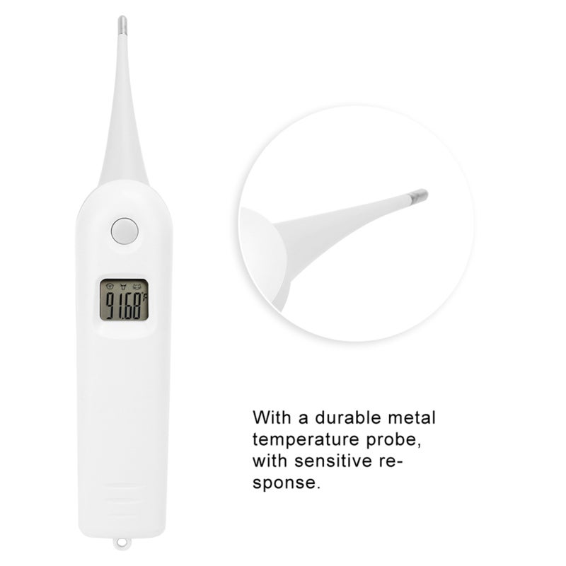 Livestock Thermometer: LCD Display, High Accuracy Metal Probe - Ergonomic Handle, Durable Build Electronic Thermometer for Pig, Cattle, Sheep, Horse Livestock - Image 5