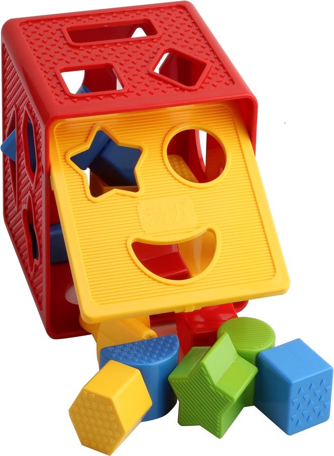 Play22 Baby Blocks Shape Sorter Toy - Childrens Blocks Includes 18 Shapes - Learning Color Recognition - Colorful Sorter Cube Box - My First Baby Toys - Toys Gift for Boys & Girls - Image 3