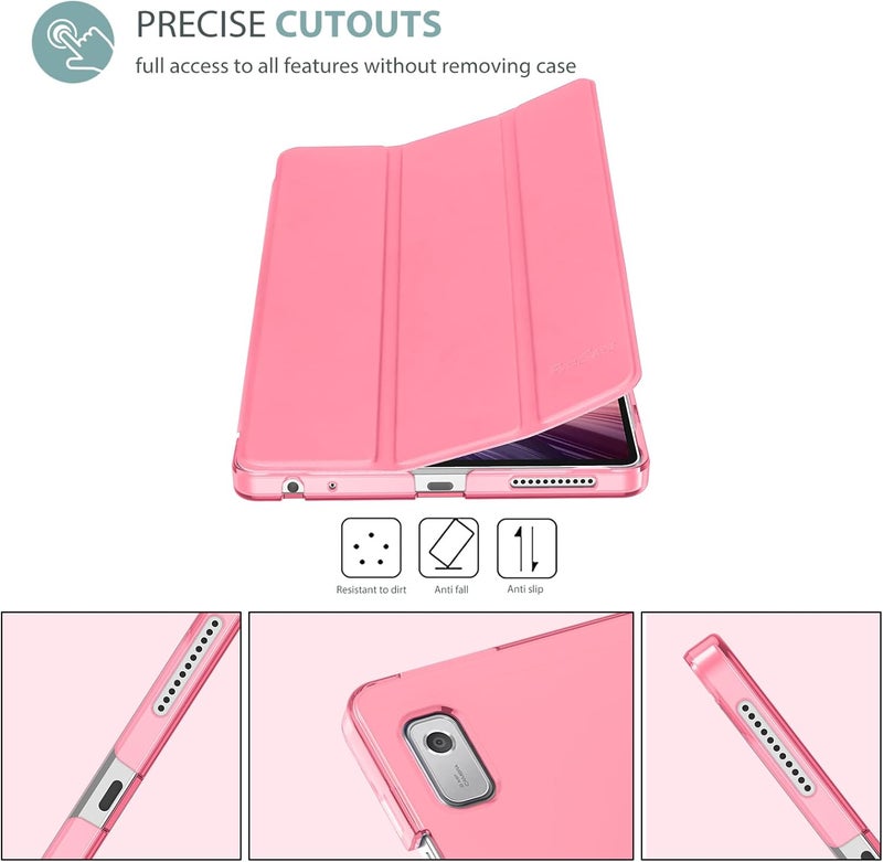 Procases For Lenovo Tab M9 Case 9 Inch 2023, Slim Stand Hard Back Shell Protective Smart Cover Case For Lenovo Tab M9 9" 2023 Release -Melonpink - Image 2