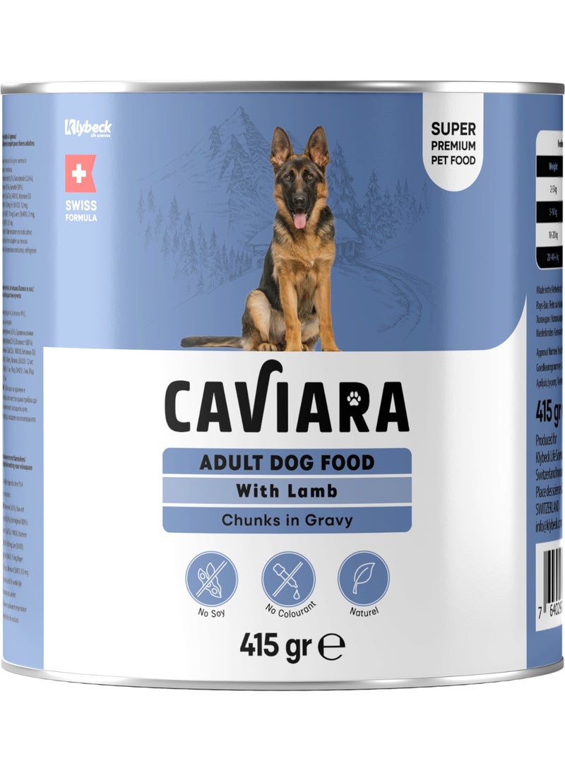 Caviara Can Food for Adult Dogs with Lamb CIG  415 gr