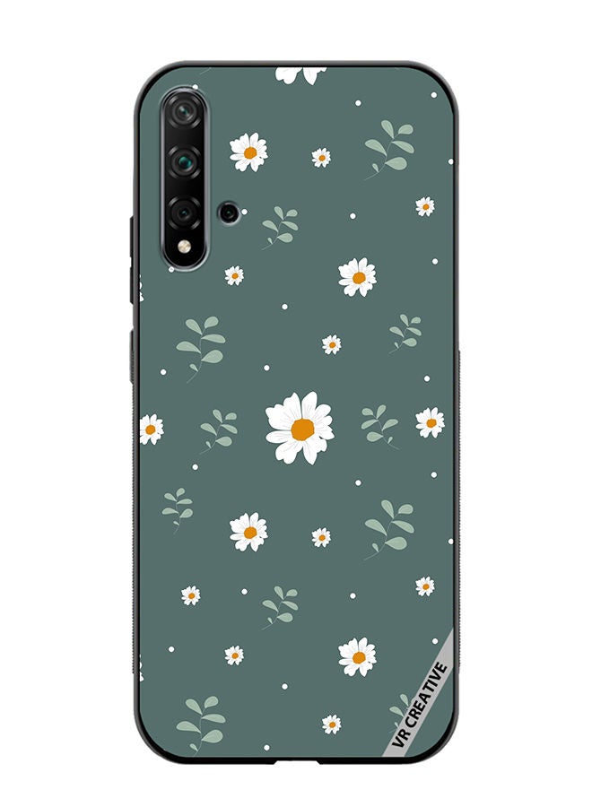 VR CREATIVE Protective Case Cover For Huawei Nova 5T Flower Design Multicolour - Image 1